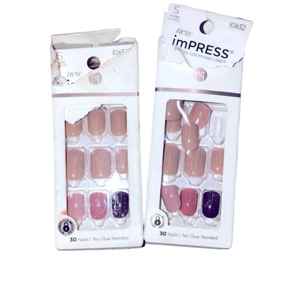 Impress short nails 2 sets new in box - Picture 1 of 3